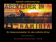 Tablet Screenshot of abenteuer-in-namibia.de